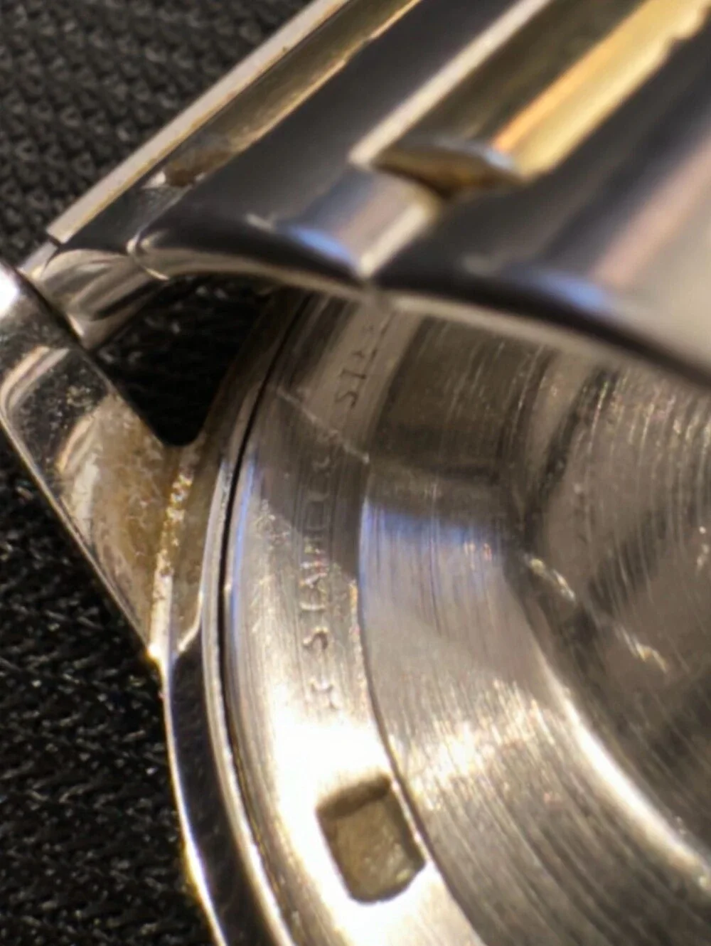 Vintage Hamilton Automatic Mens Watch Date Silver Dial Speidel Band